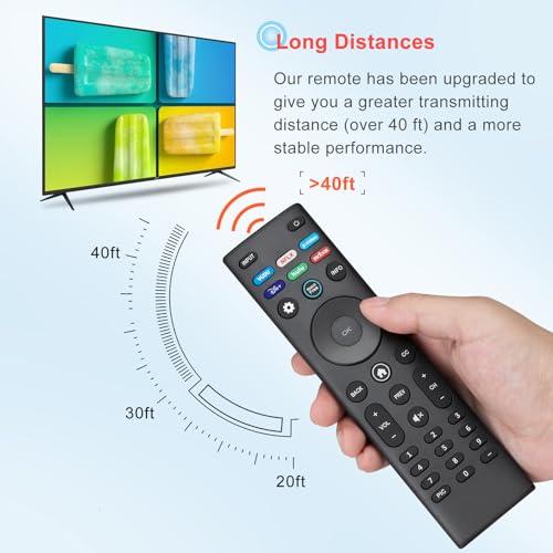 Universal Remote Control XRT140 for VIZIO Smart TV Remote Replacement XRT136 XRT260 XRT270 Smartcast D, E, M, P, V, PX Series Smart TVs
