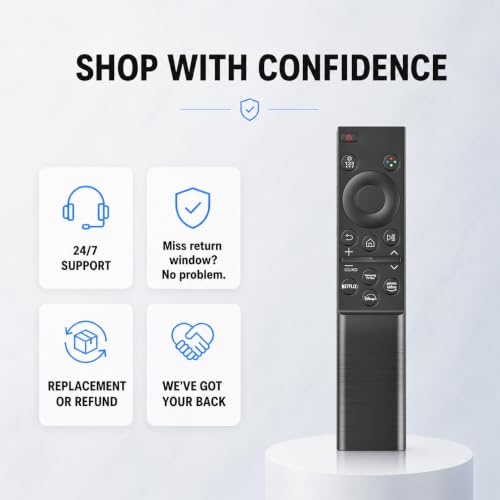 Replacement for Samsung TV Remote Control, Universal for All Samsung TVs | for 2015-2026 All Crystal UHD, Frame, QLED, OLED, Neo QLED Smart TVs