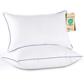JOLLYVOGUE Firm Pillows Queen Size Set of 2, Supportive Bed Pillows with Oeko-Tex Certified Down Alternative Fill, Luxury Hotel Quality for Back, Stomach and Side Sleepers