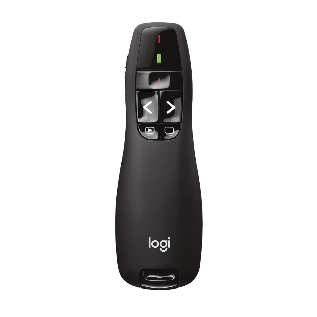 Logitech Wireless Presenter R400 USB A PowerPoint Clicker with Laser | USB-A connection, PowerPoint clicker, presentation remote control