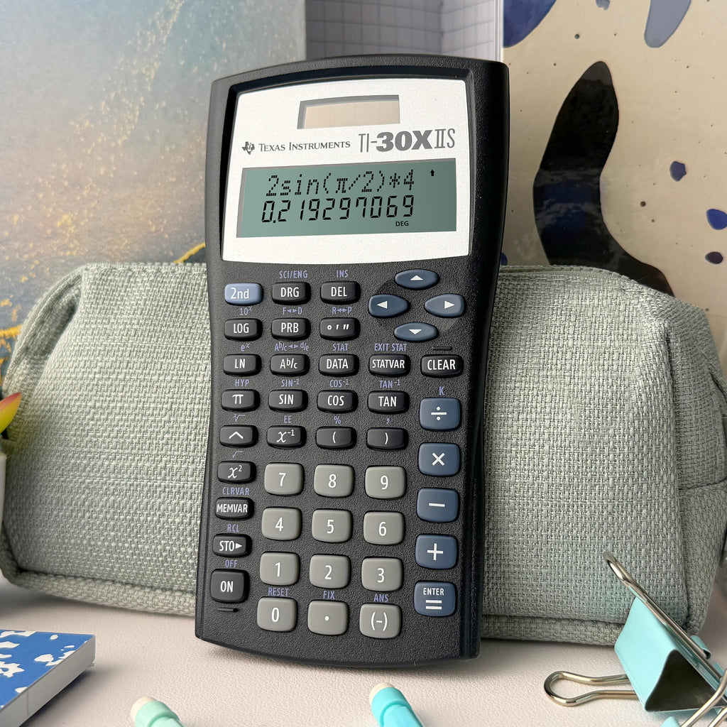 TI-30XIIS Scientific Calculator Texas Instruments, Black | Two-line calculator; Statistics and Advanced Scientific Functions