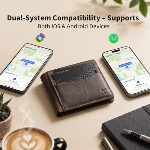 2026 Wallet Tracker Card Pro, Bluetooth Tracking Card (iOS & Android) | 0.05in Ultra Slim, 120dB Loud Alarm, Wireless Charging, Apple MFi Certified, Perfect for Wallet, Passport, Backpack
