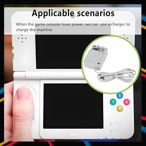 3DS Charger, DTOL 3DS Charger Compatible with Nintendo 3DS/ DSi/DSi XL/ 2DS/ 2DS XL/New 3DS 100-240V Wall Plug Adapter 2 Pack