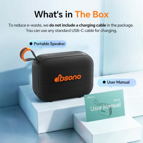 Portable Bluetooth Speaker Line-in Support: IPX5 Waterproof, Black | Up to 24H Playtime, HD Sound, TWS Pairing, LED Light, Outdoor Speaker for Beach, Pool, Travel, School Supplies for Adult Teen