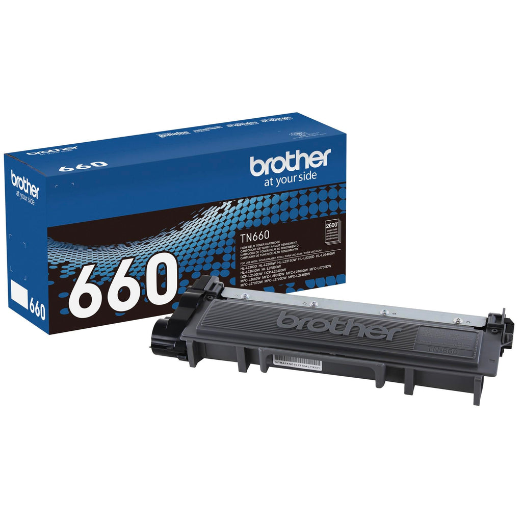 Brother Genuine High Yield TN660 Toner Cartridge, Replacement, Page Yield Up to 2600, Amazon Dash Replenishment, Black, 1 Pack