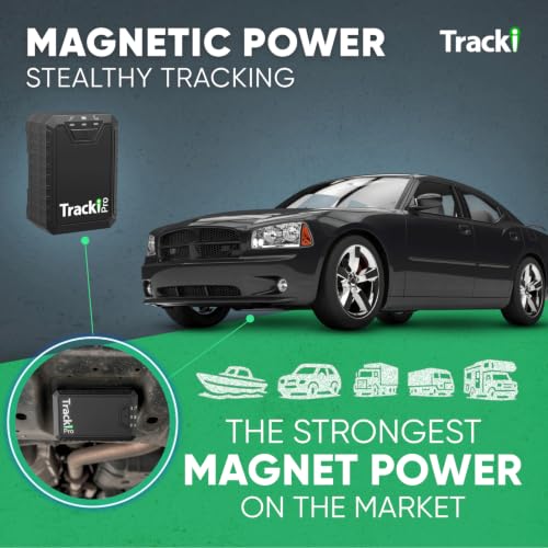 Tracki Pro GPS Tracker for Vehicles, 4G LTE, Long Battery Life | Magnetic, Assets & Car Real-Time Tracking, Subscription Required, Cancel Anytime, Hidden
