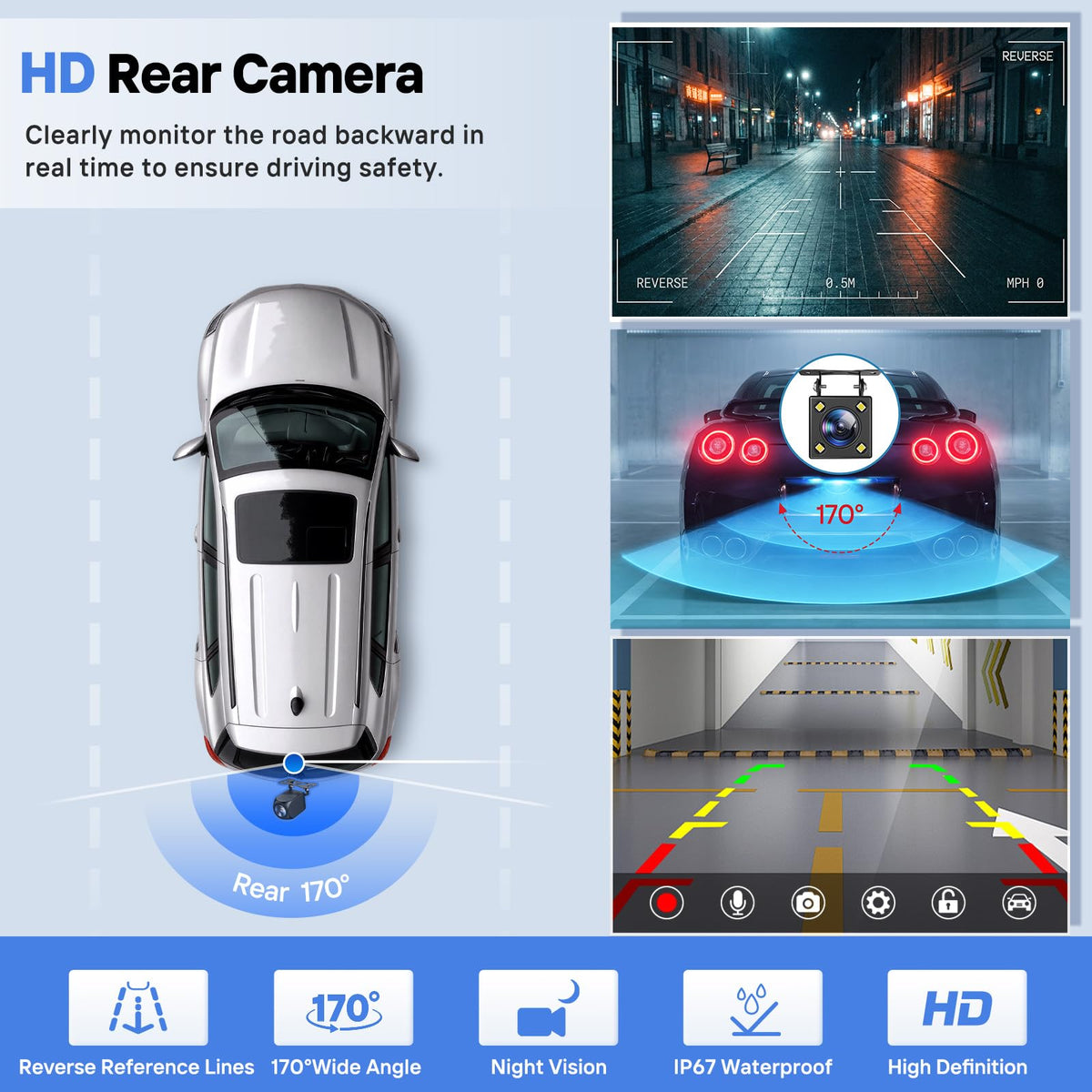 9" Wireless Apple Carplay Screen for Car with OTA Update, Backup Camera | Touchscreen Apple Carplay & Android Auto with Voice Control/GPS Navigation/Mirror Link/Bluetooth 5.0/AUX/FM