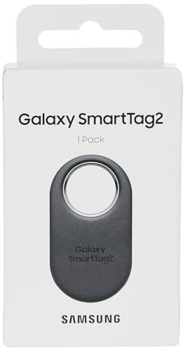 Samsung SmartTag2 (2023) Bluetooth + UWB, IP67 Water and Dust Resistant, Findable via App, 1.5 Year Battery Life - Black (International Version)