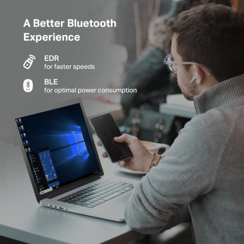 TP-Link USB Bluetooth Adapter for PC - Bluetooth 5.4 USB Dongle Receiver | Plug and Play, Nano Design, EDR & BLE, Supports Windows 11/10/8.1/7 for Desktop, Laptop, Keyboard, Mouse, etc (UB500）