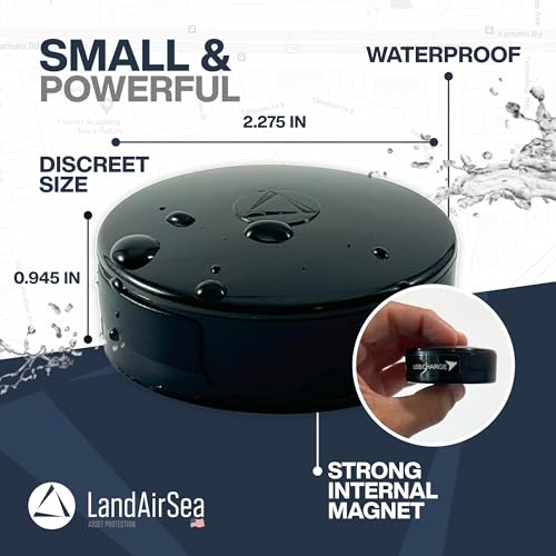 LandAirSea 54 GPS Tracker - Made in the USA from Domestic & Imported Parts. Long Battery, Magnetic, Waterproof, Global Tracking. Subscription Required