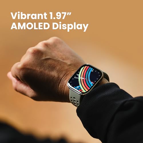 Amazfit Bip 6 Smart Watch, 1.97" AMOLED Display, GPS, iOS/Android | 46mm, 14-Day Battery, Bluetooth Call & Text, Water-Resistant, Free Maps, AI, Health & Sleep Tracker, 140+ Workout Modes