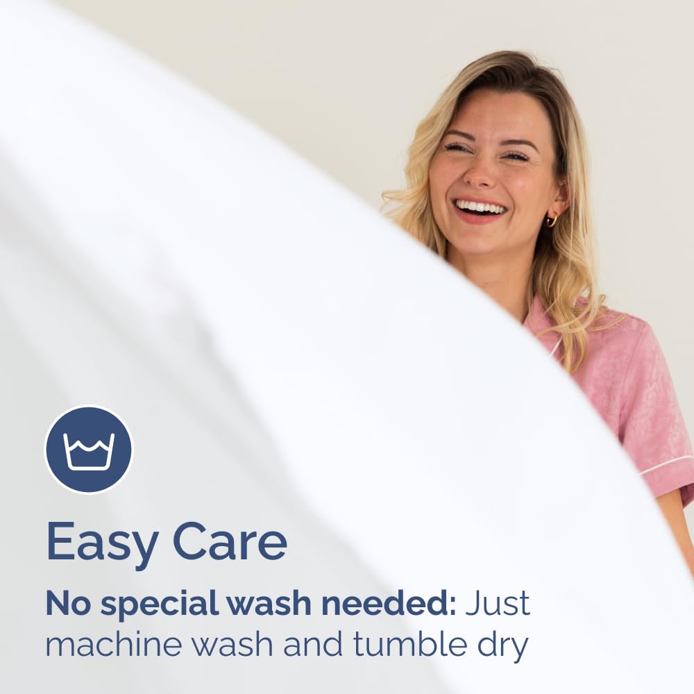 Queen Fitted Sheet - Single Fitted Sheet Only - 8-16" Deep Pockets - White | Bottom Fitted Sheet Only w/ 8-16 Inch Deep Pockets, Ultra-Soft, Breathable & Wrinkle Free, Easy-Care, Fade & Shrink Resistant