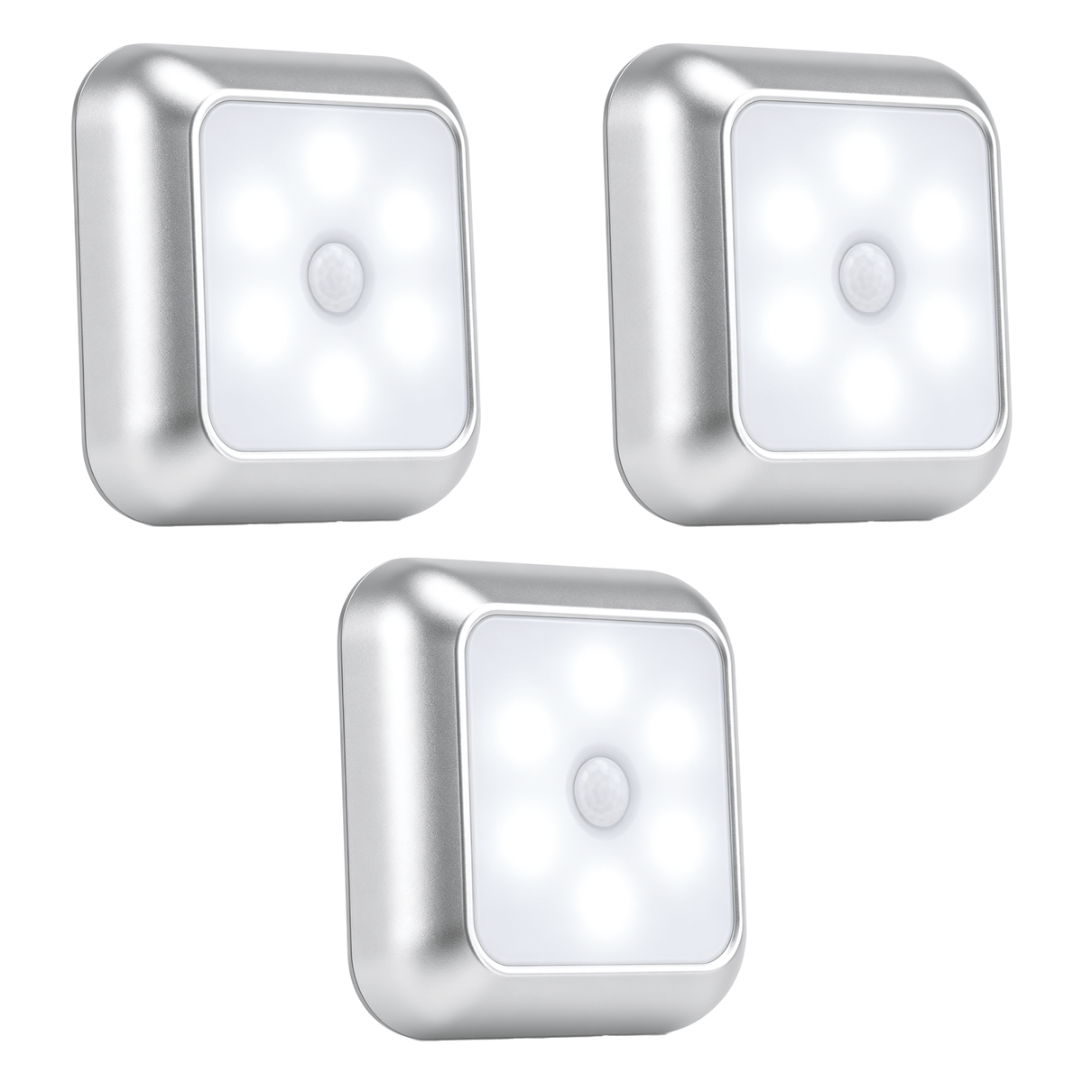 Human Body Sensor Square Night Light