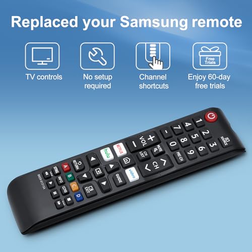 【Pack of 2】 New Universal Remote for All Samsung TV Remote, Replacement Compatible for All Samsung Smart TV, LED, LCD, HDTV, 3D, Series TV
