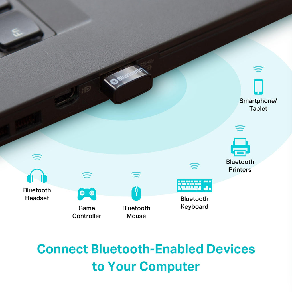 TP-Link USB Bluetooth Adapter for PC - Bluetooth 5.4 USB Dongle Receiver | Plug and Play, Nano Design, EDR & BLE, Supports Windows 11/10/8.1/7 for Desktop, Laptop, Keyboard, Mouse, etc (UB500）