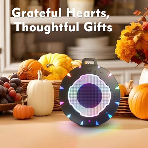 HEYSONG Bluetooth Shower Speaker, IP67 Waterproof, Portable, Clear Sound | Small, Floats on Water, Dustproof, Durable, for Pool, Beach, Kayak & Paddle Board, Gift for Teen Boys & Girls