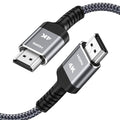 Highwings Long HDMI Cable 25FT 4K HDR High Speed HDMI 2.0 Cables | 18Gbps 2.0 Braided HDMI Cord, 4K HDR, HDR10, HDCP 2.2, ARC, Compatible with Roku TV/HDTV/PS5/Blu-ray