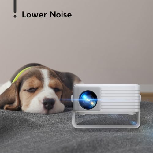 Mini Projector with WiFi and Bluetooth, AKIYO 2026 Upgraded Projector 1080P | Support Auto Keystone, 360° Rotating, Portable Projector for Home Theater/Outdoor, Compatible with iOS/Android/Laptop/PS5