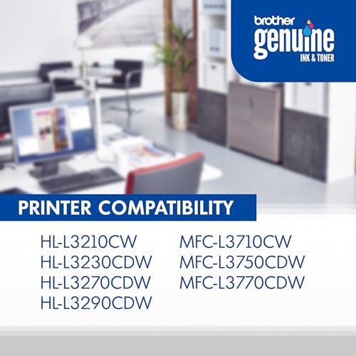 Brother Genuine TN223 4PK, Standard-Yield Toner Cartridge, Four Pack | Includes black, cyan, magenta, yellow cartridges for HL-L3210CW, MFC-L3710CW, MFC-L3770CDW printers