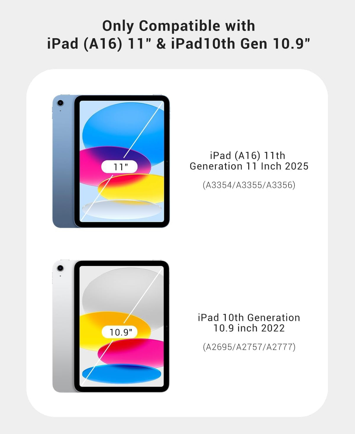CoBak Case for iPad (A16) 11th Generation, iPad 10th Gen Cover,Dark Blue | Protective Multi-Angle Stand Cover with Portrait Mode, Pencil Holder, Auto Wake/Sleep, Case for iPad 11/10.9 Inches 2025/2022