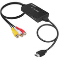 Tengchi RCA to HDMI Converter, AV to HDMI Adapter | Composite to HDMI Support 1080P PAL/NTSC For PS1, PS2, PS3, STB, Xbox, VHS, VCR, DVD Players