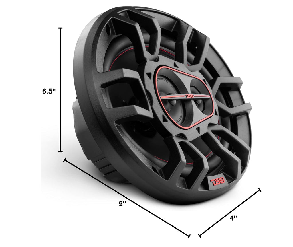 DS18 G6.9Xi GEN-X 6x9 3-Way Coaxial Speakers 180 Watts 4-Ohm with Mylar Dome Tweeters - Grill Included - Full Range Speaker Great for Car Stereo Sound System - Pair