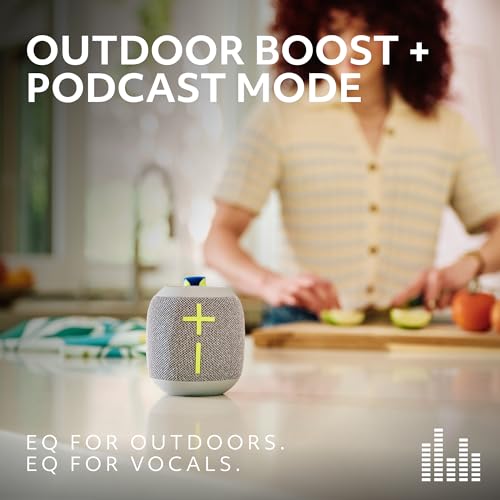Ultimate Ears WONDERBOOM 4 Portable Waterproof Speaker - Blue | Balanced 360-Degree Sound and Bass, Dustproof, Floating, 131ft (40m) Range