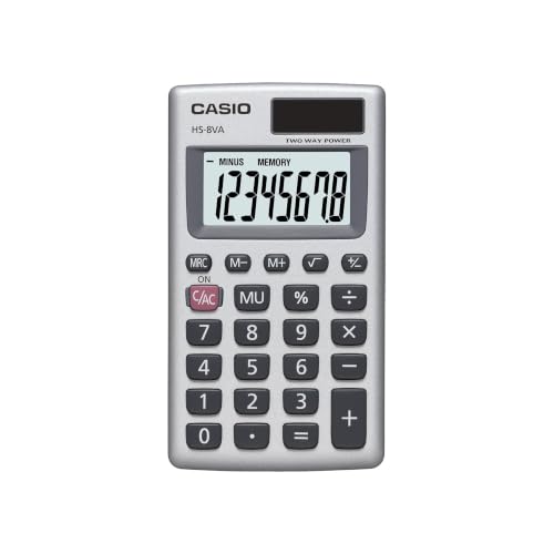 Casio HS-8VA Mini 6-Function Calculator