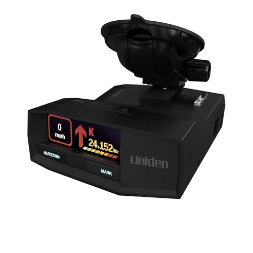 Uniden R8W (new Model) Extreme Long Range Laser/Radar Detector, 360° Awareness, Directional Arrows, Wi-Fi, Bluetooth, GPS, Real-Time Voice Alerts, Red Light & Speed Camera Alerts, R/TACH App