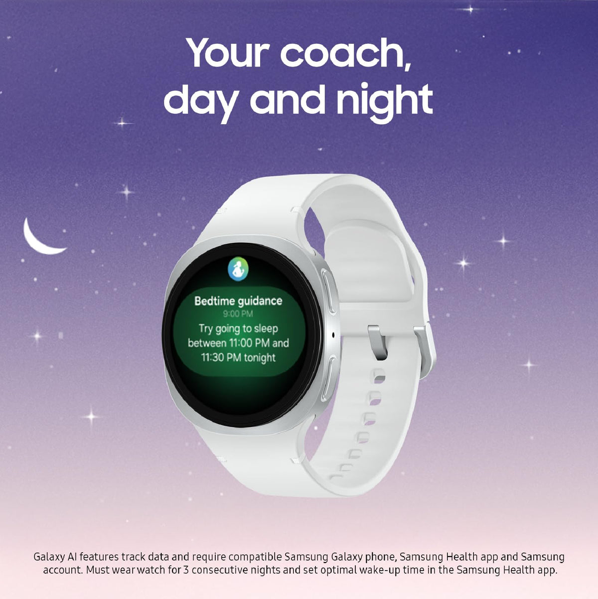 Samsung Galaxy Watch 8 40mm Bluetooth Smartwatch, Cushion Design, Quick Button, Sleep Coaching, Now Bar, Running Coach, Energy Score, Graphite [US Version, Amazon Exclusive 2Yr Warranty]