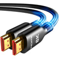 Highwings Long HDMI Cable 20 FT, 10K 8K Ultra HD High Speed 2.1 HDMI 48Gbps | Braided HDMI Cord-4K@120Hz 8K@60Hz, DTS:X, HDCP 2.2&2.3,eARC, HDR 10 Compatible with DVD Player/PS5/HDTV/Blu-ray