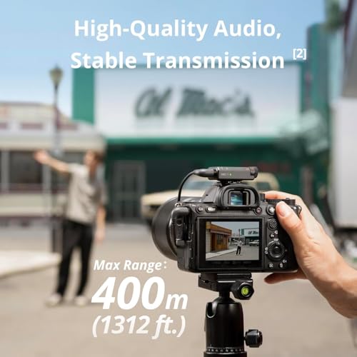 DJI Mic Mini (2 TX + 1 RX + Charging Case), Ultralight, Detail-Rich Audio | 48h Use, Noise Cancelling, Automatic Limiting, Wireless Microphone for Camera/iPhone/Android, Vlog, Streaming