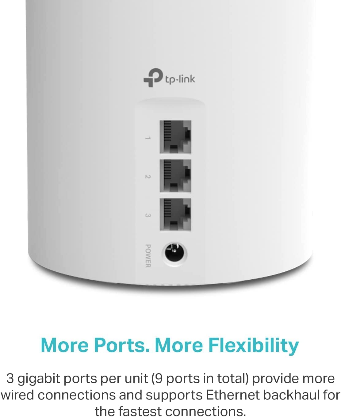 TP-Link Deco X55 AX3000 WiFi 6 Mesh System, Deco X55(3-Pack) | Covers up to 6500 Sq.Ft. , Replaces Wireless Router and Extender, 3 Gigabit ports per unit, supports Ethernet Backhaul