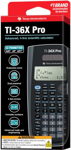 Texas Instruments TI-36X Pro Engineering/Scientific Calculator | 9.7 Inch | Black.