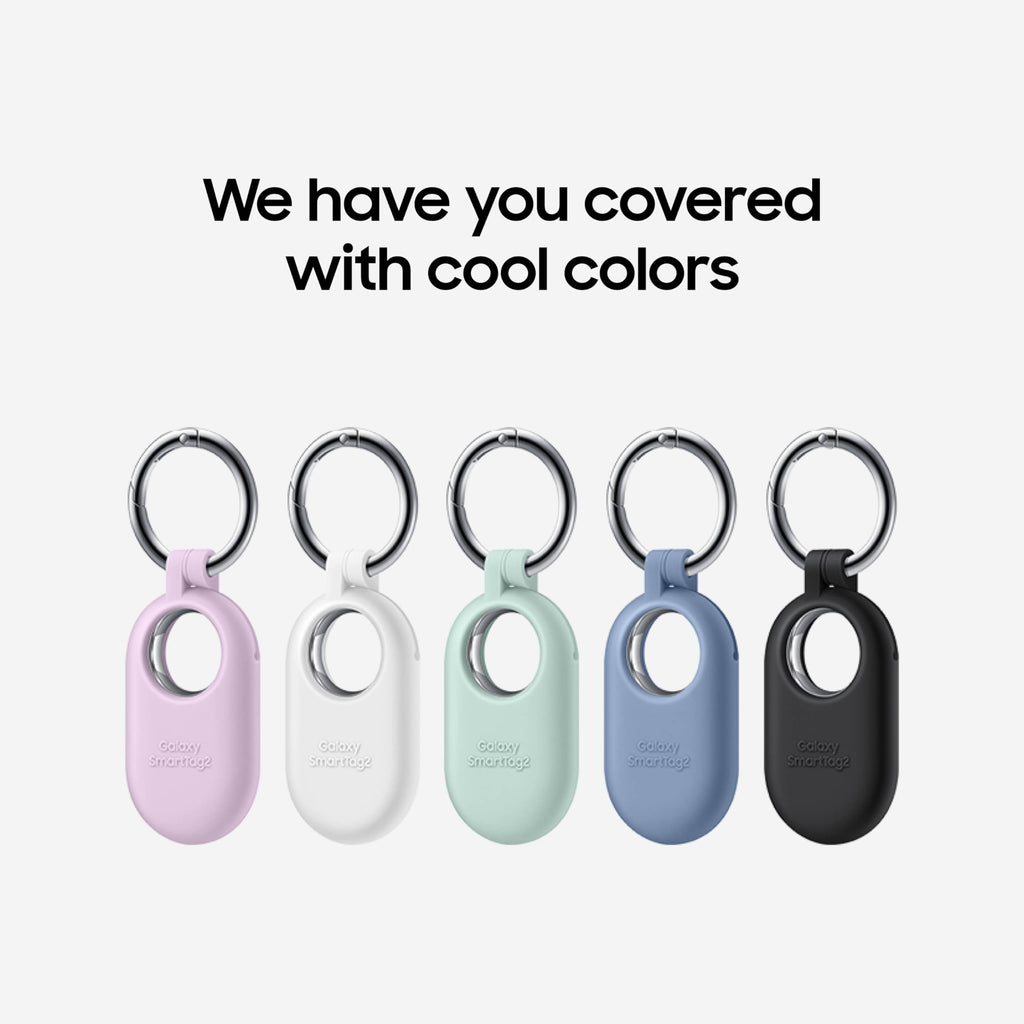Samsung Galaxy SmartTag2, Bluetooth Tracker, Smart Tag Tracking Device, Item Finder for Keys, Wallet, Luggage, Pets, Use w/ Phones and Tablets Android 11 or Later, 2023, 1 Pack, White