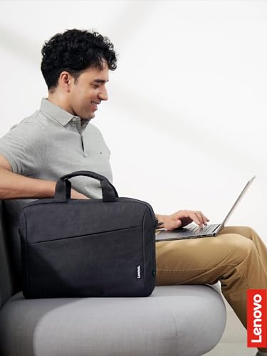 Lenovo Laptop Bag T210, Messenger Shoulder Bag for Laptop or Tablet, Sleek, Durable & Water-Repellent Fabric