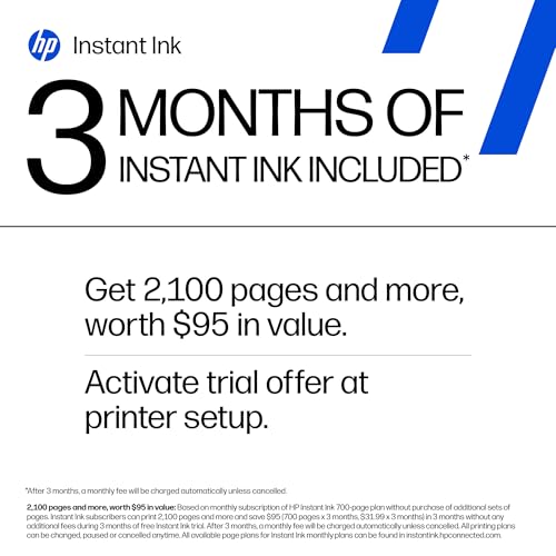 HP Envy 6155 Wireless All-in-One Color Inkjet Printer, Print, Scan, Copy, Duplex Printing Best-for-Home, 3 Month Trial of Instant Ink Included, AI-Capable (C2WR7A) Portobello
