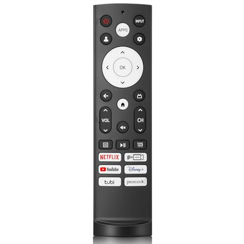 Replacement Remote Control for Hisense Smart Google TV，for Hisense UHD 4K ULED Google TVs