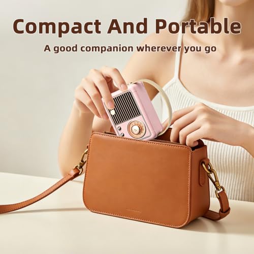 Baolira Retro Bluetooth Speaker, Gifts for Teen Girls, Cute Room Decor | Mini Portable Speaker, Teen Girl Gifts, Birthday Gifts for Girls & Women, Tween Girls Trendy Stuff, Teen Girl Room Decor