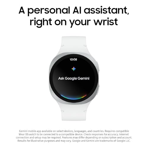 Samsung Galaxy Watch 8 40mm Bluetooth Smartwatch, Cushion Design, Quick Button, Sleep Coaching, Now Bar, Running Coach, Energy Score, Graphite [US Version, Amazon Exclusive 2Yr Warranty]