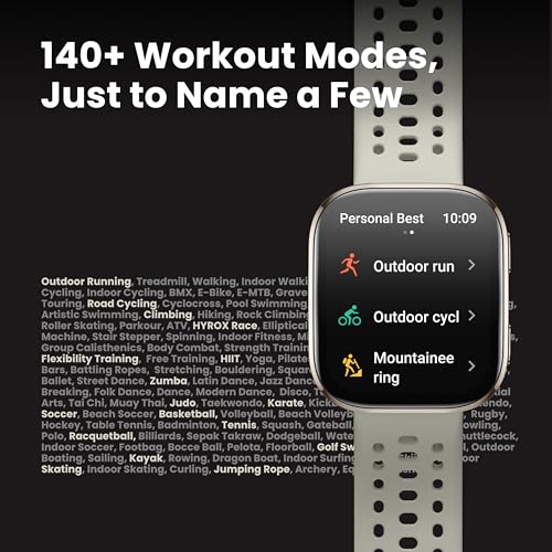 Amazfit Bip 6 Smart Watch, 1.97" AMOLED Display, GPS, iOS/Android | 46mm, 14-Day Battery, Bluetooth Call & Text, Water-Resistant, Free Maps, AI, Health & Sleep Tracker, 140+ Workout Modes