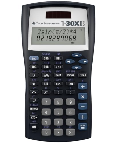 TI-30XIIS Scientific Calculator Texas Instruments, Black | Two-line calculator; Statistics and Advanced Scientific Functions