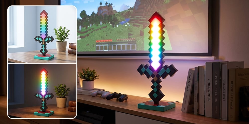 Pixel Sword LED Night Light