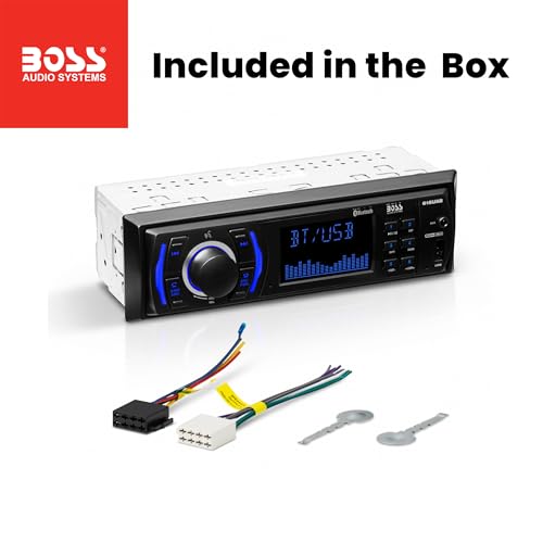 BOSS Audio Systems 616UAB Single DIN Bluetooth Car Stereo, No DVD, USB