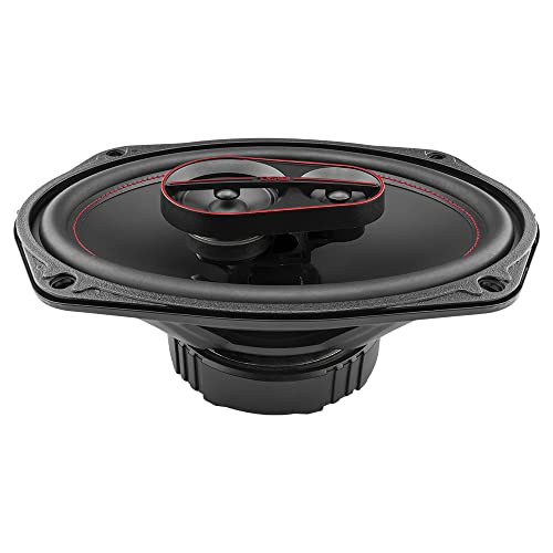 DS18 G6.9Xi GEN-X 6x9 3-Way Coaxial Speakers 180 Watts 4-Ohm with Mylar Dome Tweeters - Grill Included - Full Range Speaker Great for Car Stereo Sound System - Pair