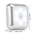 Human Body Sensor Square Night Light