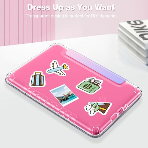 Fintie Clear Case for 7" Kindle Paperwhite 12th Gen 2024 & Kindle Colorsoft | Soft Light TPU Cover, Transparent Back, Scratch-Proof, Auto Wake/Sleep, for Paperwhite 2024 12th Generation, Fantasy Ombre