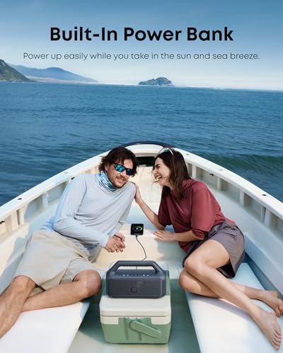 Soundcore Boom 2 by Anker, 80W Outdoor Bluetooth Speaker, 24H Playtime | IPX7 Waterproof, BassUp 2.0, Floatable, RGB lights, USB-C, Custom EQ via soundcore App, Portable for Camping and Beach