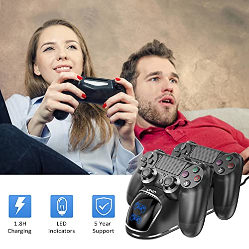 OIVO PS4 Controller Charger Dock Station, 1.8Hrs PS4 Controller Charging Dock, Charging Station Replacement for PlayStation 4 Dualshock 4 Charger