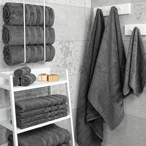 American Soft Linen 100% Cotton Luxury Turkish Towels, 4 PC Bath Towel Set | Soft Absorbent Quick Dry OEKO Tex Standard 100 Certificated Durable Machine Washable Premium Hotel Quality